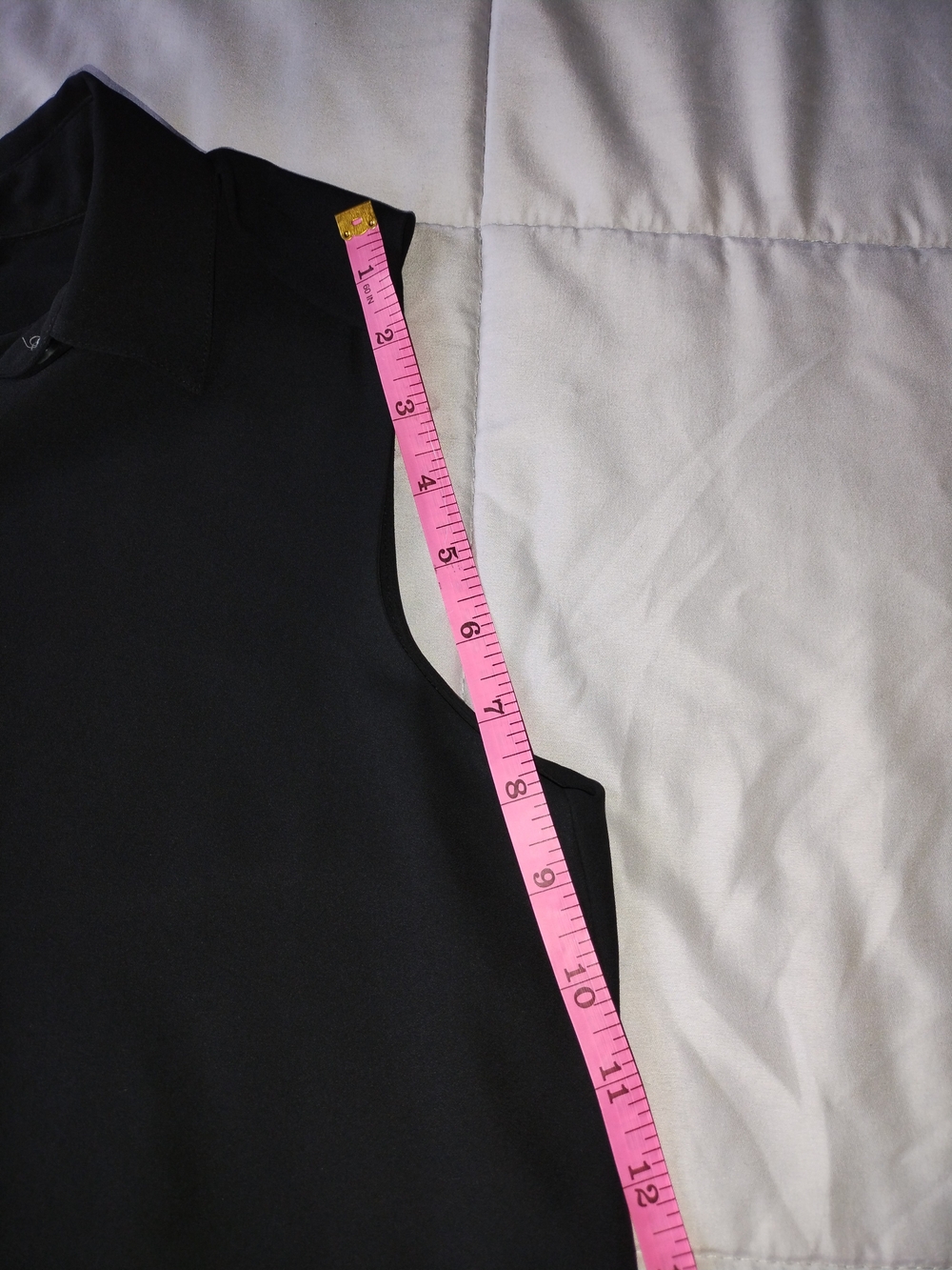 Banana Republic Black Sleeveless Layered Collared Blouse - Picture 6 of 7